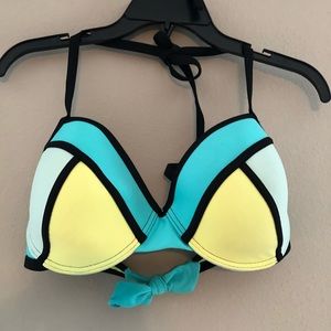 Cute multi colored bathing suit top